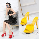 Zingj A Word With Slippers Female 2023 New Summer Fashion 13CM Joker Web Celebrity Sexy High Heels Fine