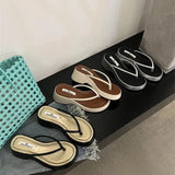 Flip-Flops Women Wear 2025 Summer Fashion Round Head Thick-Soled Casual Slippers With Skirt Temperament Women's