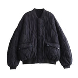 New Cotton Suit Loose Quilting Bomber Jacket Jacket