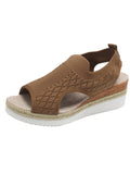 And Summer New Flying Fish Mouth Sandals Women's Net Cloth Breathable Slopes Sandals Large Hot Beach