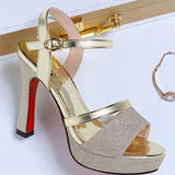 Women's 2025 New Summer Temperament And Heel Without Tired Waterproof Table Fashion High