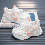Summer And Autumn New Boy Light Old Dad Shoes Children's Fashion Soft-Soled Small White Shoes Girls Casual Sneaker