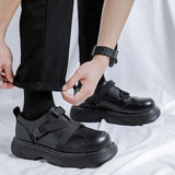 Zingj Shoes Men Wear Business British Casual Toe Toe Shoes Men Hip Platform Derby Shoes