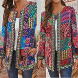 Cotton Linen Printed Loose Long