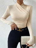 And Winter New Design Sense Cross-Collar Repair Hosting Folding
