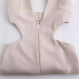2025 New Women's Neck Collar Long Jumpsuit