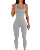 And Summer Threaded Collar Hips Sexy Yoga Sports Long-Sleeved Short-Sleeved Jumpsuit Trousers