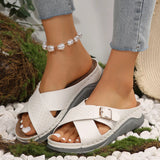 Summer New Sloped Sandals Type Beach Sandals Women's Large Size Women's