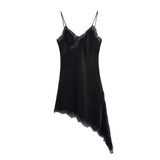 Women's Explosive Fashion Leisure Vacation Lace Asymmetric Sling