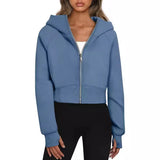 Korean Version Of The Autumn And Winter 2025 Version Of The Fashion Hooded Pocket Zipper Plus Velvet