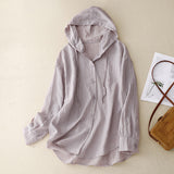 New Hooded Sunscreen Long-Sleeved Air-Conditioned Shirt Jacket Thin Loose Leisure Beach Top