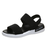 Sandals Women's Elastic Tight 2025 Summer New Students Wear Fairy Wind Roman Beach Women's Shoes Outside The