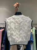 Knitted Vest Summer Cardigan Women Casual Loose Ladies Tops Womens Tassels Vest Sleeveless Blouse 2023 New