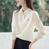 Temperament With Light And Thin Long-Sleeved Casual Shirts In The Spring Of 2025 New Basic Classic Commuter Shirts To Reduce The Age And
