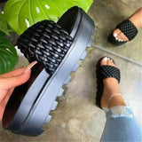 Cake Slippers Women's 2025 Spring And Summer New Thick-Bottomed Flat Sandals Wish Ladies