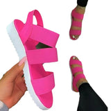 Summer New Women's Leisure Flat Beach Sandals Women's Light Toe Women's