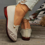 Beijing Cloth Shoes In The Elderly Comfortable Single Shoes Breathable Flying Grandmother Shoes Pedal Soft Soles Of Women's