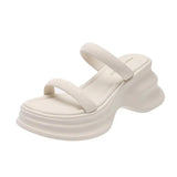 Slippers Women's Summer Wear 2025 New Summer High-End Small Thick-Bottomed Beach With Skirt Cool