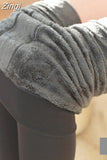 New Fashion Women's Autumn and Winter High Elasticity and Good Quality Thick Velvet Pants Warm winter christmas