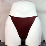 Ice Silk Scarless Lady Thong Diamond With Female Thong Trousers T-Pants Large Thong