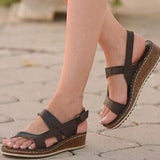 Summer New Large Belt Buckle Lady Sandals Slope And Leisure Beach Women's