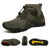 New Four-Season High-Size Outdoor Couples Outdoor Hiking Flying Shoes Hiking Shoes Hiking Shoes Men's T-Walking