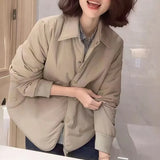 Collar Dark Buckle Cotton Coat Short Coat Women's Autumn And Winter New Loose Thin Cotton Coat