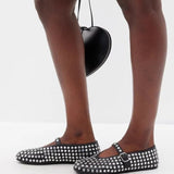 Drill 43 Large Size Water Drill Rivet Single Shoe Belt Buckle Round Head Flat-Bottom Fashion Casual Mary Precious Shoes Women