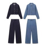 Women's Explosive Casual Long-Sleeved Denim