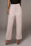 Sequined Party High Waist Retro Wide
