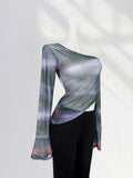 Zingj Beautiful Inclined Shoulder Jazz Dance Dress Irregular Design Sense Short Hot Girl Off The Shoulder Short Gauze
