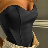 Belts For Women Corset Patchwork Strapless Off Shoulder Cummerbunds Female Bodycon Casual Elegant Fashion Sexy