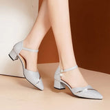 Trade High Heel Single Shoes Women 2025 New Summer Baotou Hollow Heel With High-Heeled