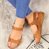 2025 Fish Mouth Flat Bottom Magic Stick Breathable Slope And Dew Casual Sandals