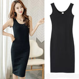 Zingj Bottom Dress Long Slip Dress Large Size Women's Fat Mm Dress 2024 Summer Student Bottom
