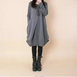 The Autumn Of 2025, The New Korean Version Of The Women's Large-Size Loose Leisure Folds And Irregular Pocket Collar Long-Sleeved