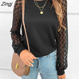 PETAL Ribbed Cutout Raglan Sleeve Top For Woman Black Casual Cutout Mock Neck Sweatshirt 2023 Spring Autumn Pullovers
