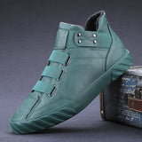 Men's Shoes Autumn Men's Leather Shoes Trend Martin Boots Casually Help A Foot Pedal Winter Warm Cotton