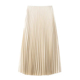 Women's Clothing Simouflide Stew Stew Stew Folding Skirt High Waist-Hanging Long
