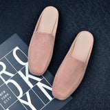 And Autumn Flat Bottom Slippers Women's Muller Shoes Half-Dragging Lazy People Wearing Heel Single Shoes Size