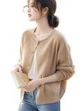 Soft-Gried Sweater Coat Women 2025 Autumn And Winter New Loose Casual Temperament Super Good Knitted Open Shirt