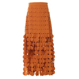 New Petal Three-Dimensional Burning Double Flowing Half-Dress Skirt Short Skirt Female