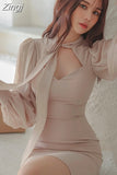 Harajuku Lace Bandage Dress Evening One Piece Korean Ladies Long SLeeve Party Sexy Maxi Dresses for Women Spring