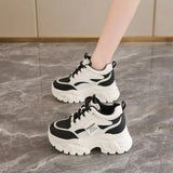 Height Height Women's Shoes 2025 Women's New Small Autumn Thick Bottom Increase Leisure Old Dad Sneakers 8Cm Loose