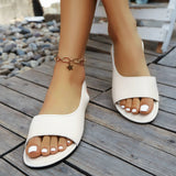 Sandals Women 2025 Summer New Round Toe Side Buckle Belt Wearing Large-Size