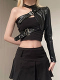 Cloth Forget Street Hottie Shoulder Irregular Heavy Industry Adjustment Buckle Locomotive Wind Ping