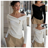 Hot Sales Of Pure Color Fashion Casual Tying Slanted Shoulder Sports Trousers Trousers Suit