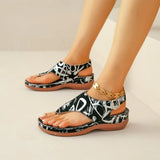Word Sandals Women 2025 New National Style Embroidery Flowers After Stumbling Slopes And Sandals