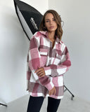 New Casual Long-Sleeved Open Shirt Plaid Shirt For