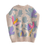 Embroidered Lavender Garden Sweater VestOutfit